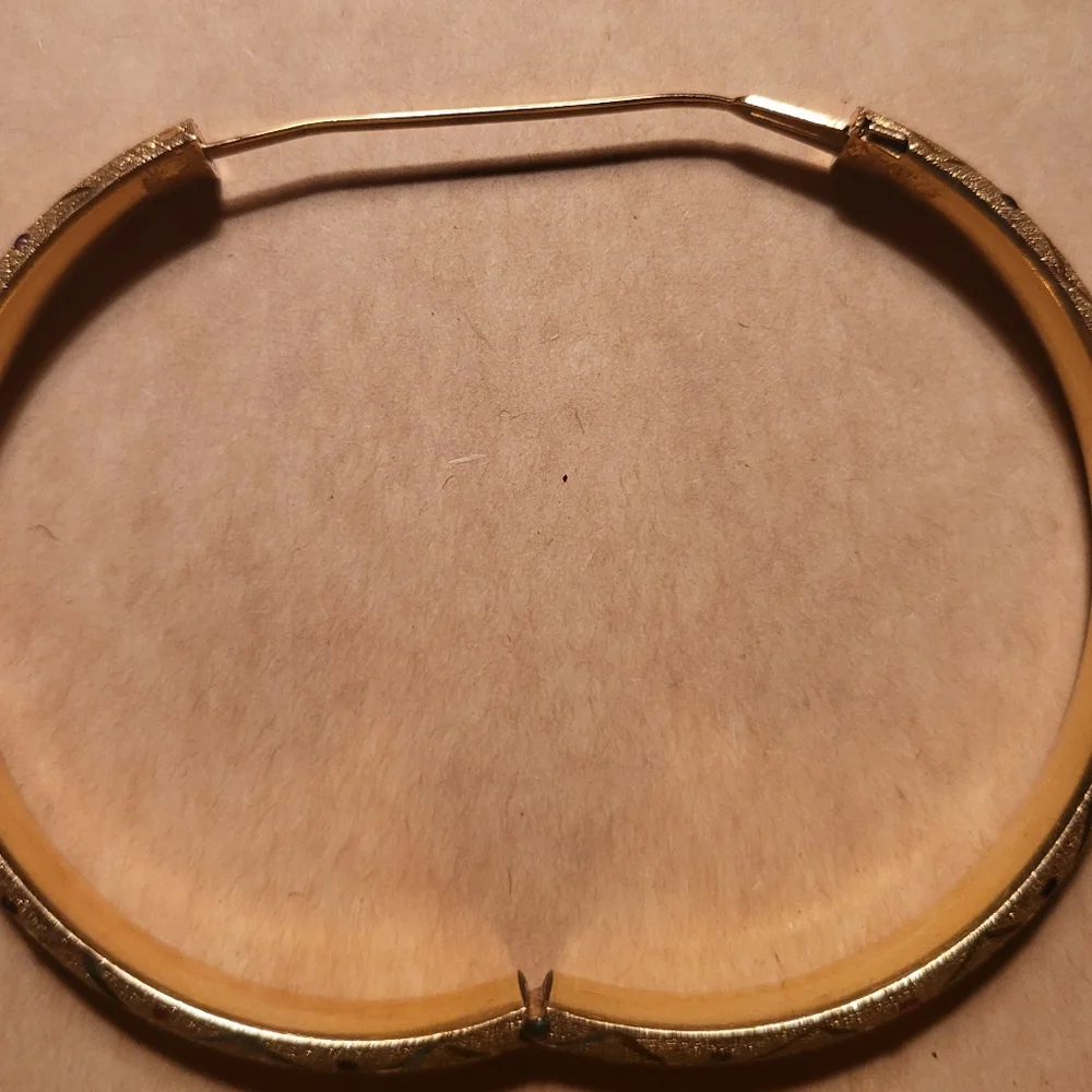 Vintage 14k Gold Bangle Only - Picture 3 of 3